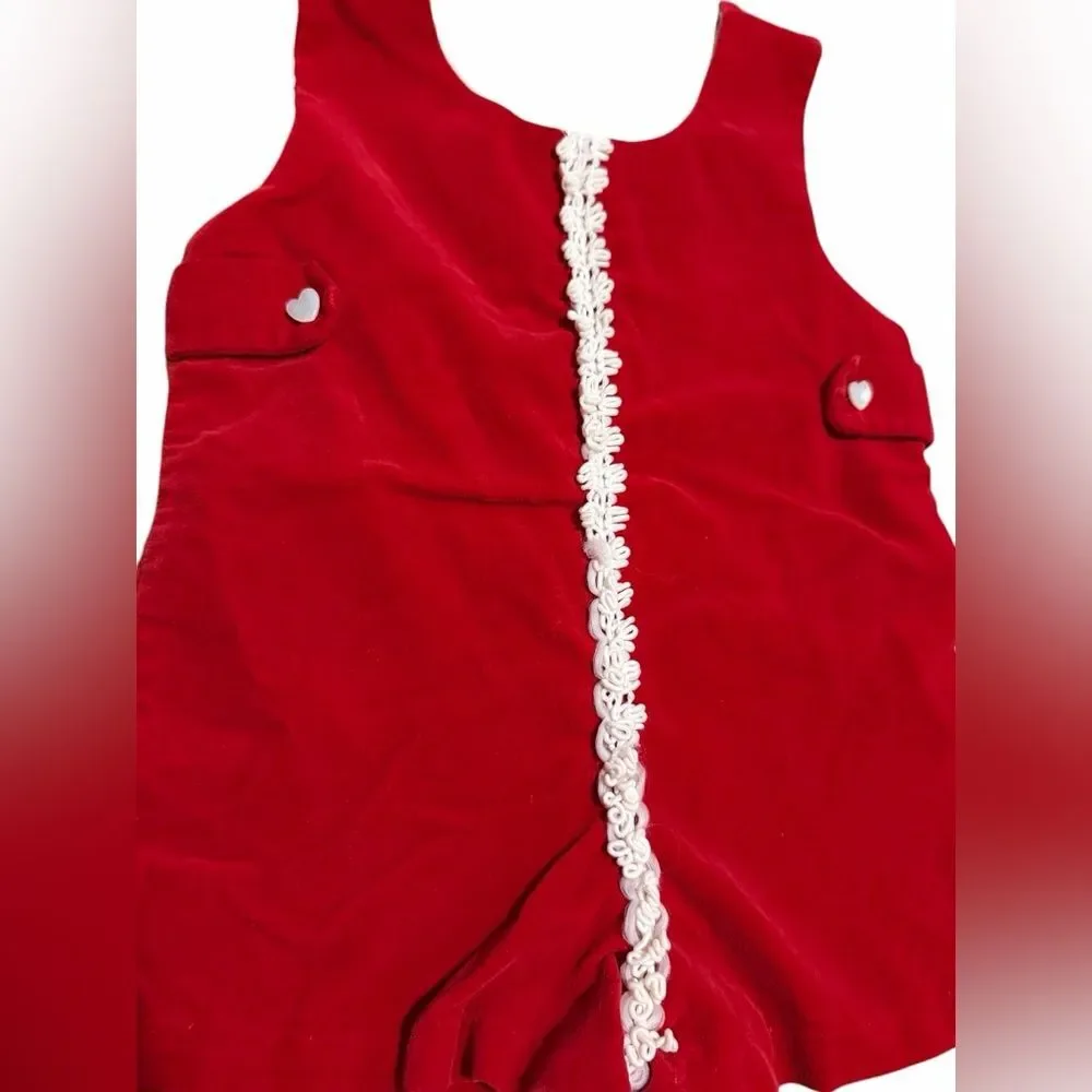 ❤️ Hilippines Little Boys‎ Velvet Valentine Romper – Size 18 Months 🧸